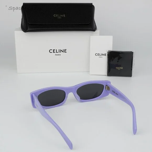 BRAND NEW Celine CL40245U 78A Lilac Smoke Geometric Women  display picture 2